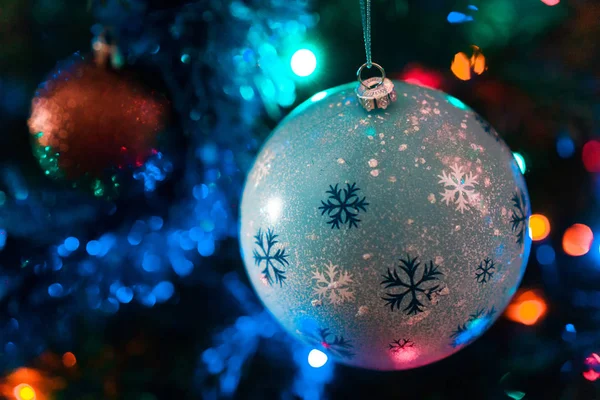 Árbol Navidad Decorado Año Nuevo — Foto de Stock