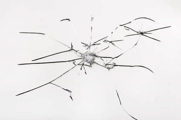 Cam yüzey çatlak ve delikler ile