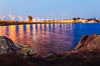 Akşam muhteşem sahil görünümü