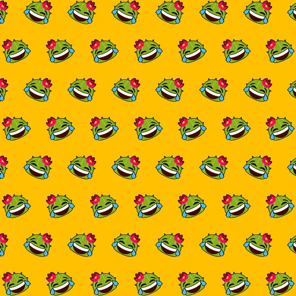 Cactus - emoji pattern 03