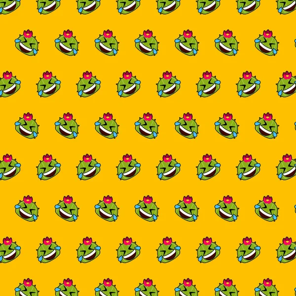 Cactus - emoji pattern 04
