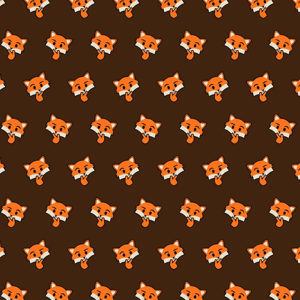 Fox - emoji pattern 22