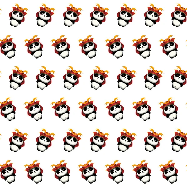 Samurai panda - sticker pattern 13