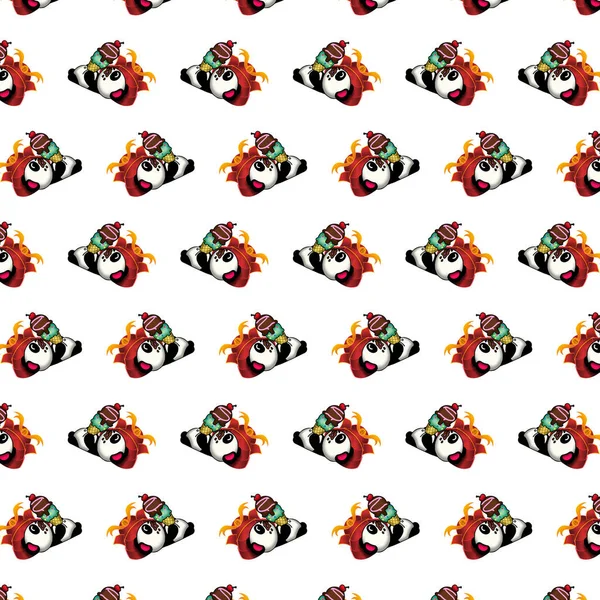 Samurai panda - sticker pattern 35