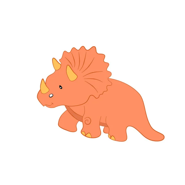 Cartoon Dinosauro Colore Disegnato Mano Personaggio Clipart Disegnato Mano Dino — Foto Stock