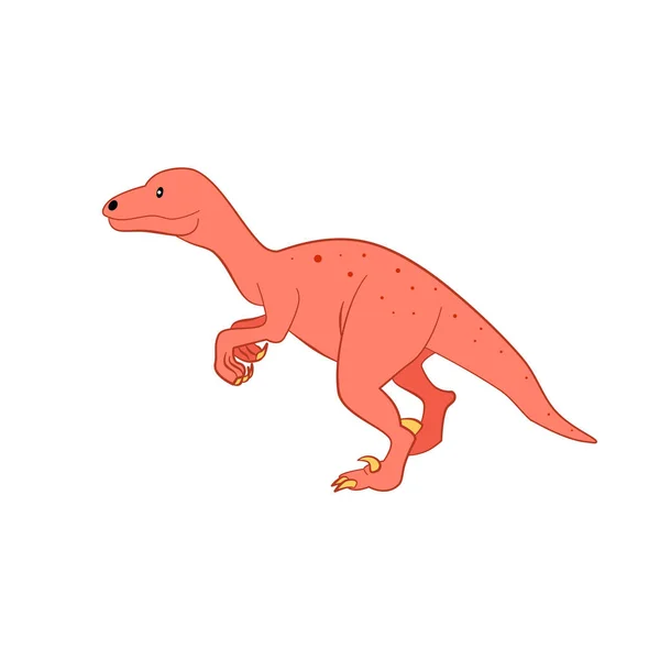 Cartoon Dinosauro Colore Disegnato Mano Personaggio Clipart Disegnato Mano Dino — Foto Stock