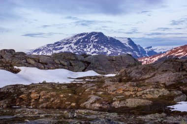 Norveç manzara beyaz gece