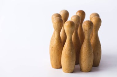 İş takım uman kaynakları kavramı. birlikte ayakta ahşap blok rakamlar.