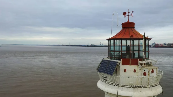 New Brighton lighthouse. Perch rock lighthouse built in the liverpool bay, UK