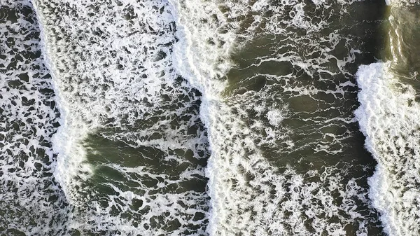 Letecký Pohled Krásných Vln Oceánu — Stock fotografie