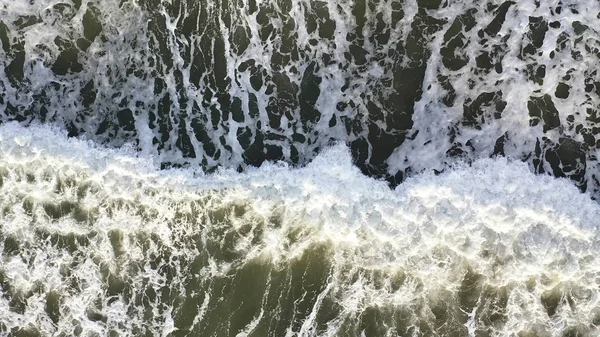 Letecký Pohled Krásných Vln Oceánu — Stock fotografie
