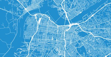 Kentsel vektör şehir haritası, Louisville, Kentucky, Amerika Birleşik Devletleri