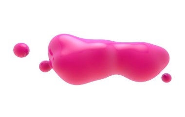 Soyut sıvı blob besteleri arka plan. renkli sıvı şekil 3B oluşturma.