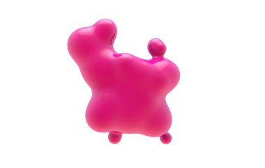 Soyut sıvı blob besteleri arka plan. renkli sıvı şekil 3B oluşturma.