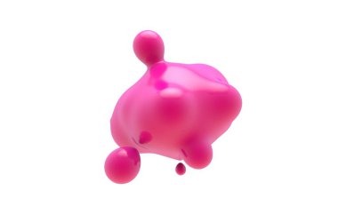 Soyut sıvı blob besteleri arka plan. renkli sıvı şekil 3B oluşturma.
