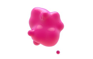 Soyut sıvı blob besteleri arka plan. renkli sıvı şekil 3B oluşturma.