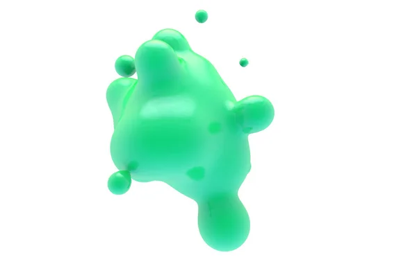 Blob 배경입니다 다채로운 렌더링 — 스톡 사진