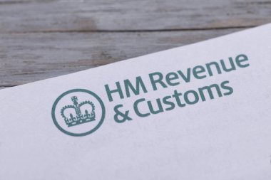 Londra, İngiltere - 24th Ocak 2019: Dönüş evrak Hmrc, Majestelerinin gelir ve gümrük vergi.
