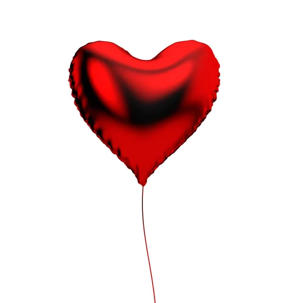 Ballon Forme Coeur Cadeau Saint Valentin Rendu — Photo