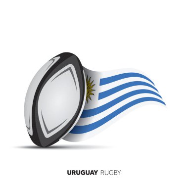 Uruguay ulusal bayrak ragbi topu.