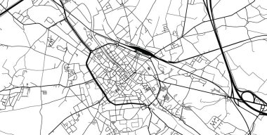 Tournai, Belçika kentsel vektör şehir haritası