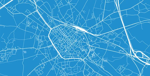 Plattegrond van de stad van de stedelijke vector van Doornik, België — Stockvector