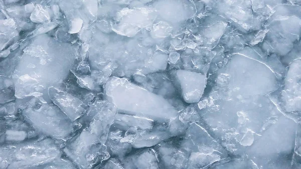 Close up of the ocean frozen over. melting and cracking. Climate change — Stock Photo, Image