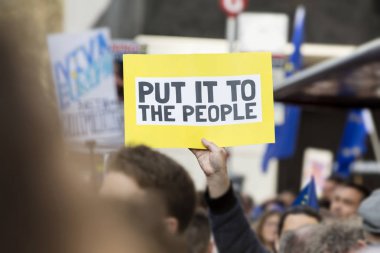 İnsanlara koymak. Avrupa Birliği'nde kalmak kampanya Suporters Londra'da