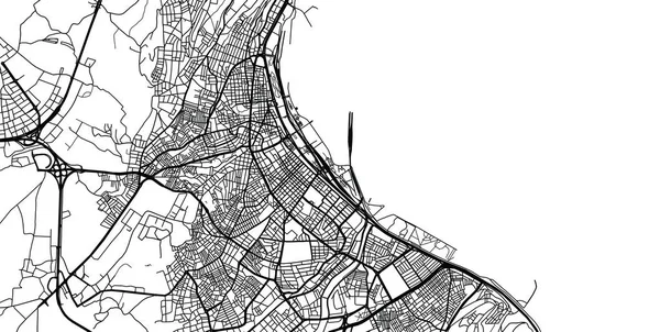 Mappa città vettoriale urbana di Samsun, Turchia — Vettoriale Stock