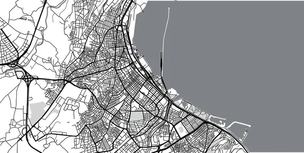 Mapa urbano de Samsun, Turquía — Archivo Imágenes Vectoriales