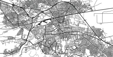 Eskişehir kentsel vektör şehir haritası