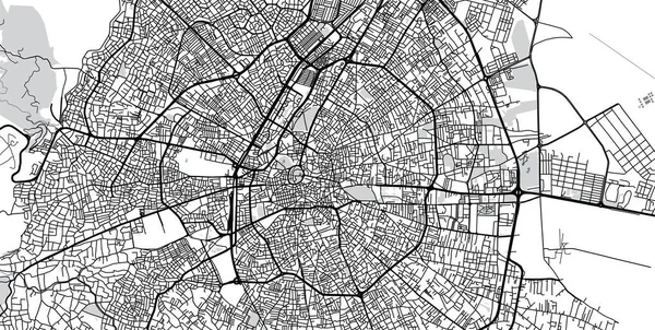 Wektor Mapa miasta Konya, Turcja — Wektor stockowy