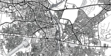 Adana, Türkiye'nin kentsel vektör şehir haritası