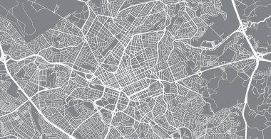 Kentsel vektör şehir haritası Campinas, Brezilya