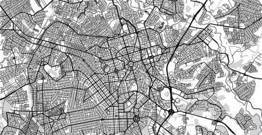 Gioania, Brezilya kentsel vektör şehir haritası