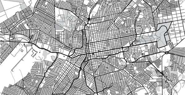 ブラジルカンポグランデ都市ベクトル都市地図 — ストックベクタ