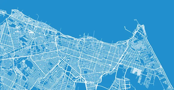 フォルタレザ (ブラジル) の都市ベクトル都市地図 — ストックベクタ
