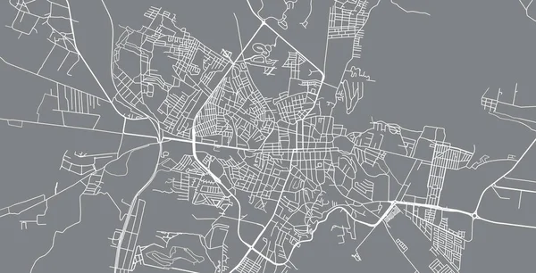 Plan de ville San Miguel, Mexique : vecteur urbain — Image vectorielle