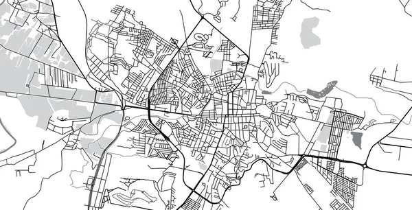 墨西哥圣米格尔城市矢量城市地图 — 图库矢量图片