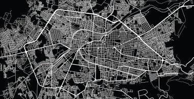Morelia, Meksika kentsel vektör şehir haritası