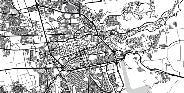 Stadtplan von santiago de queretaro, Mexiko — Stockvektor