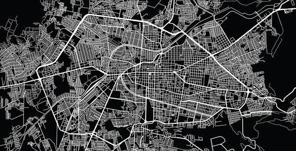 Stadtplan von Morelia, Mexiko — Stockvektor