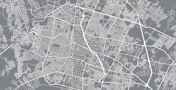 Mapa urbano de León, México — Archivo Imágenes Vectoriales