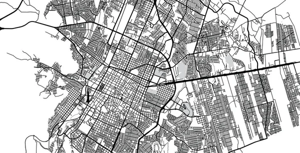 Miejski wektor Mapa miasta Saltillo, Meksyk — Wektor stockowy