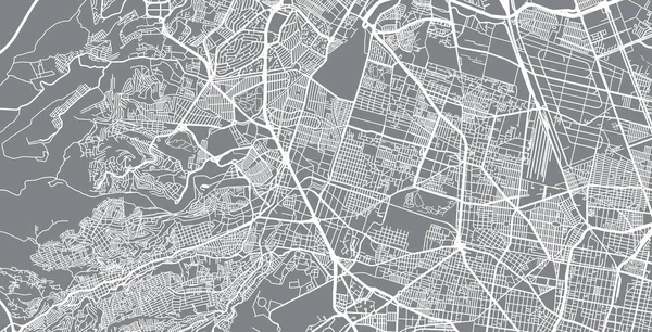 नॉकलपॅन, मेक्सिको शहरी वेक्टर शहर नकाशा — स्टॉक व्हेक्टर