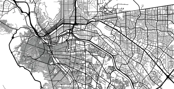 Juarez, Meksika kentsel vektör şehir haritası