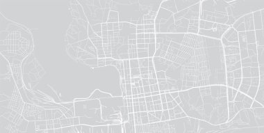 Izhevsk kentsel vektör şehir haritası, Rusya