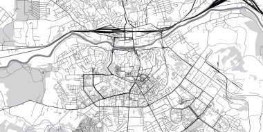 Smolensk, Rusya şehir vektörşehir haritası
