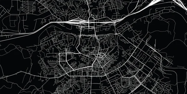 Vecteur urbain carte de ville de Smolensk, Russie — Image vectorielle