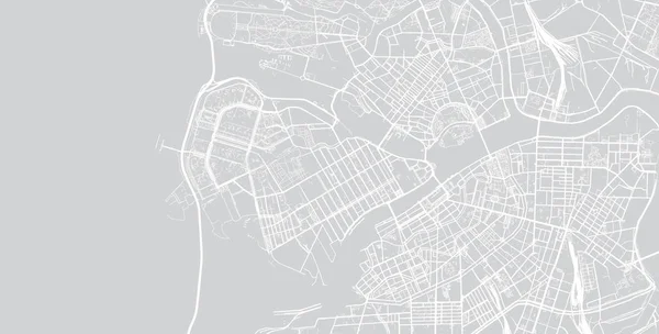 Mapa urbano de San Petersburgo, Rusia — Vector de stock